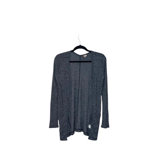 Aeropostale Cape Juby Dark Gray Ribbed Open Front Cardigan Small Women’s - Picture 1 of 12